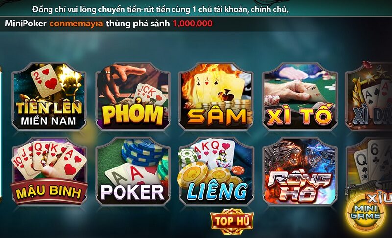 Chuyên mục game bài hấp dẫn tại B52 Club