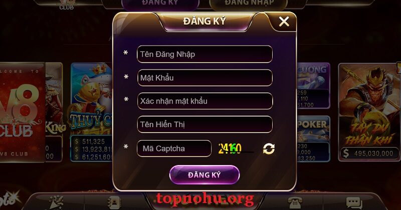 Hướng dẫn đăng ký tài khoản chính chủ tại cổng game V8 Club