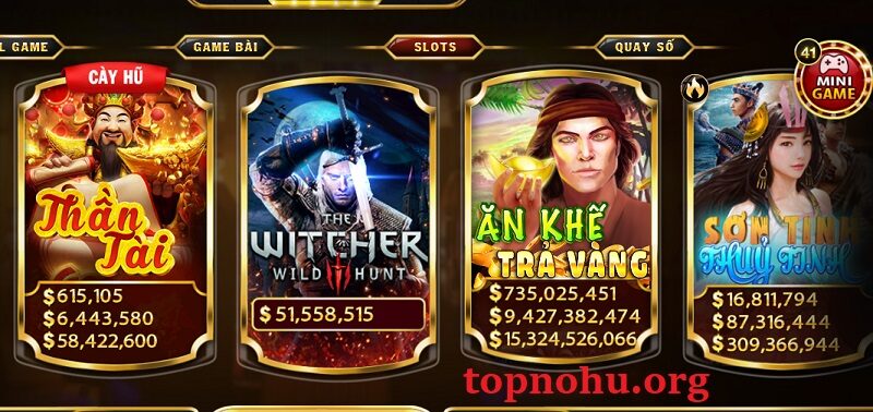 Bộ sưu tập game nổ hũ trực tuyến hấp dẫn